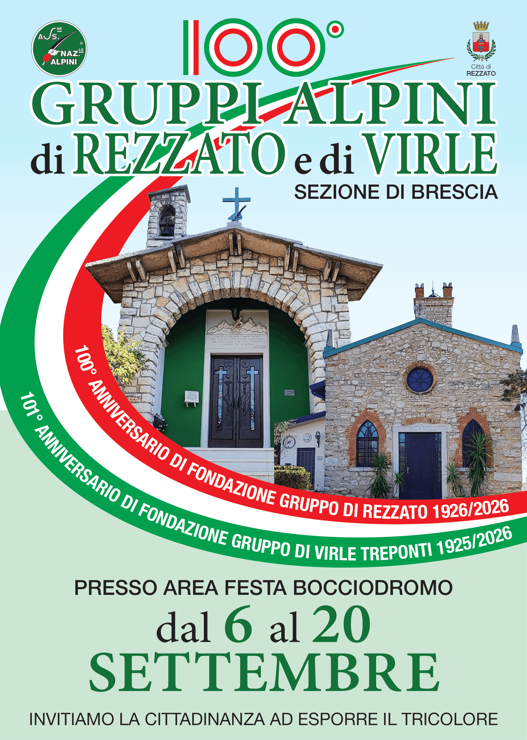 Centesimo anniversario Gruppo Alpini Rezzato e Virle